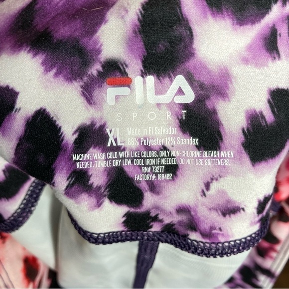 Fila capri leggings multi colored animal Print size XL - Picture 5 of 5